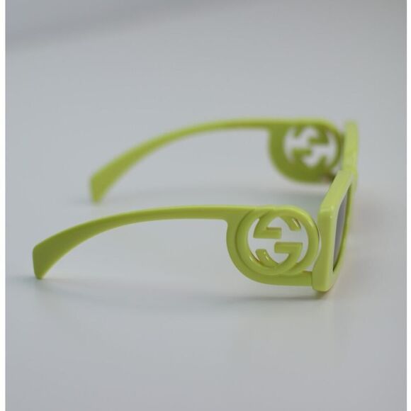 NEW Gucci Sunglasses GG1325S 007 Acid Yellow Brown Unisex Authentic - Picture 5 of 9